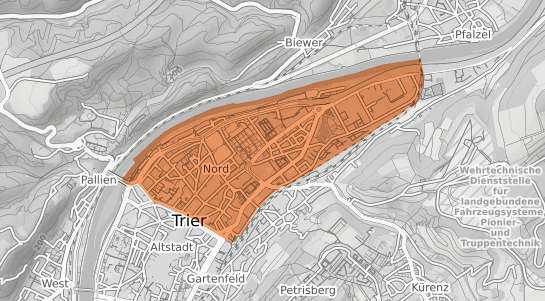Mietspiegelkarte Trier Trier Nord